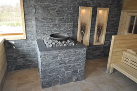 Газовая печь для большой частной или коммерческой бани 