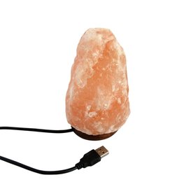 Соляная лампа из розовой гималайской соли Скала с usb подключением.