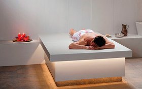 Традиционный хамам (турецкая баня) в полной отделке из керамики Sommerhuber SPA Ceramic.