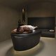 Овальный массажный стол в хамама из теплопроводящей керамики Sommerhuber SPA Ceramic