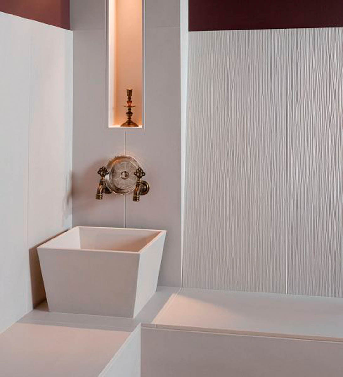 Квадратная курна для хамама из теплопроводящей керамики Sommerhuber SPA Ceramic